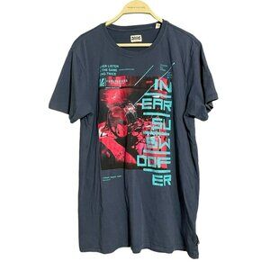 Funky Buddha Tshirt Music Drummer Men Size Xl Never Listen Same Song Twice Drum